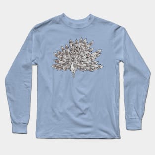 Peacock (White) Shirt Long Sleeve T-Shirt